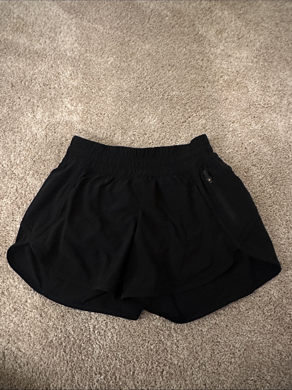 lululemon athletica Black Women's Athletic Shorts with Elastic Waist